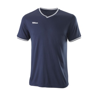 Wilson Tennis Tshirt Team II High V-Neck 2021 navy Herren